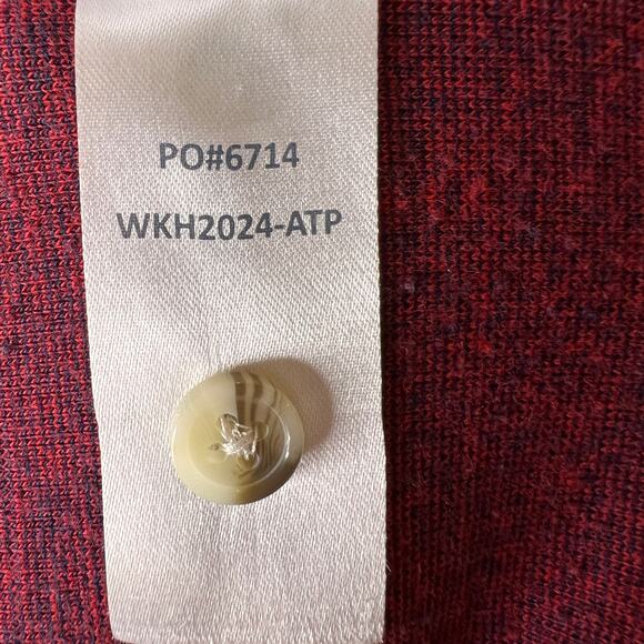 Faherty Shirt Womens Size Small Navy & Red Legend in Arlington Plaid Button Down - Picture 14 of 16